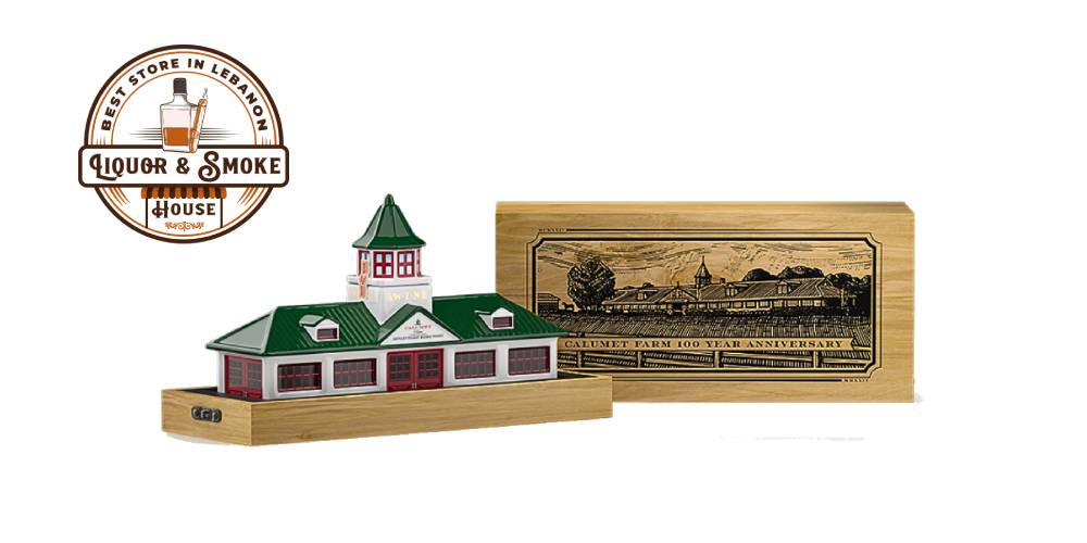 Calumet Farm Bourbon Ceramic Farm Decanter