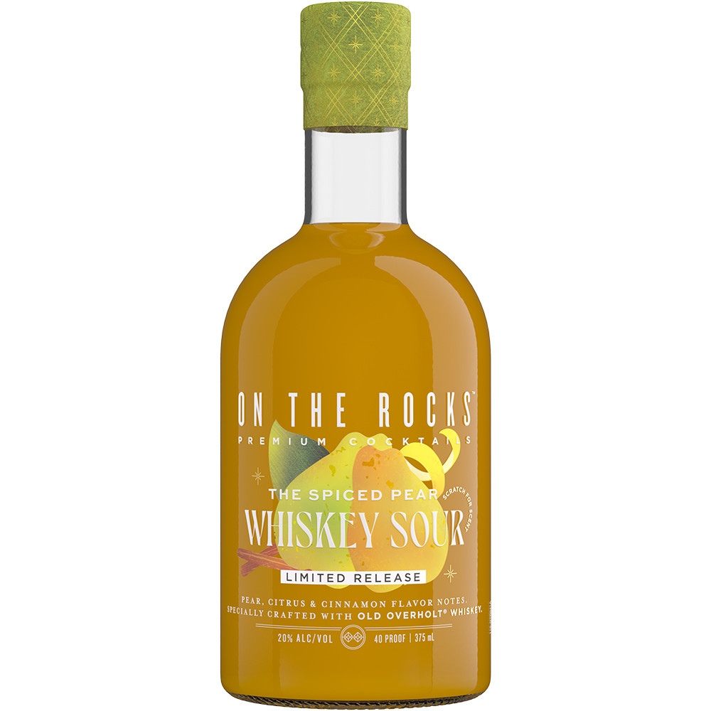 On The Rocks Old Overholt Spiced Pear Whiskey Sour