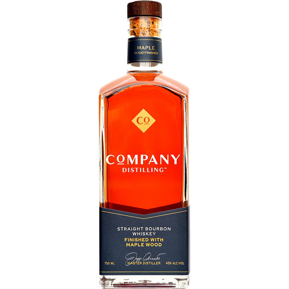 Company Distilling Straight Bourbon Whiskey Finished with Maple Wood