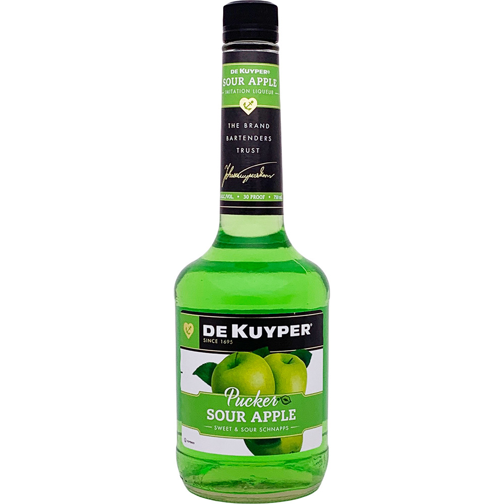 DeKuyper Sour Apple Pucker Schnapps Liqueur