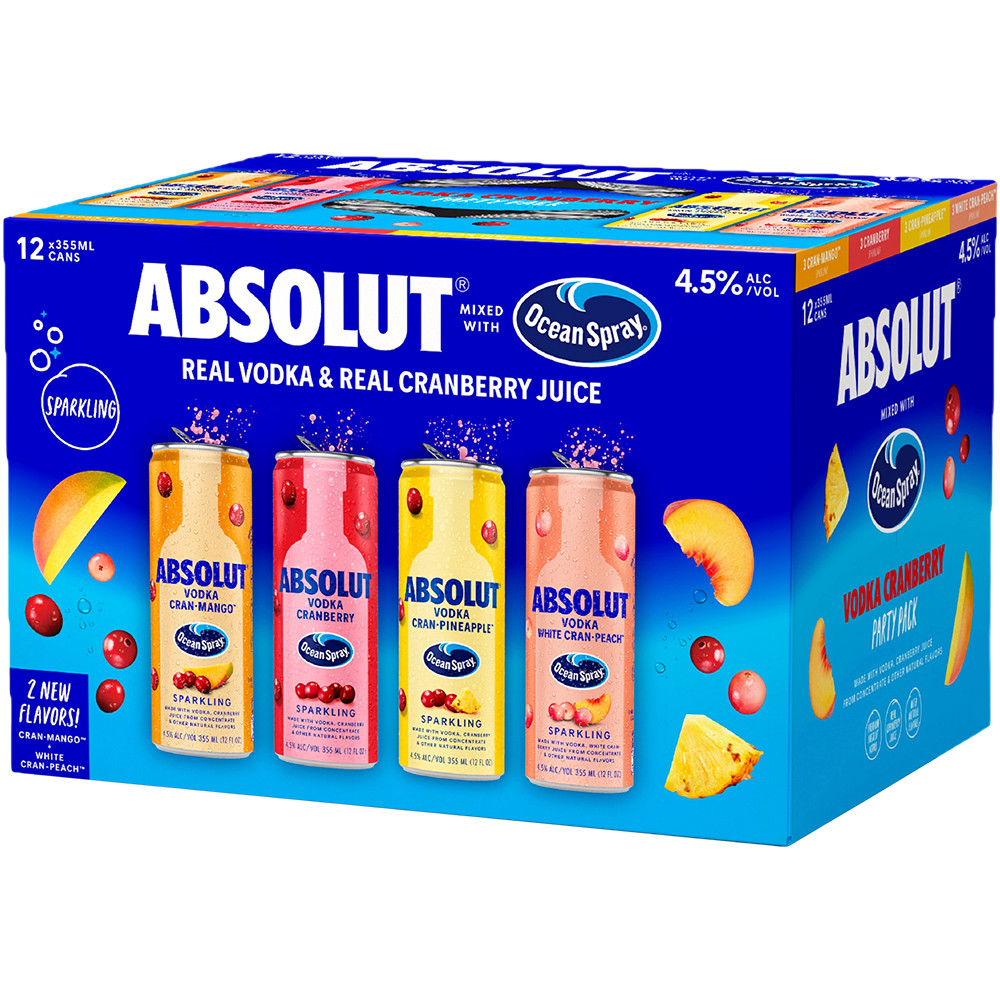Absolut Ocean Spray Variety Pack