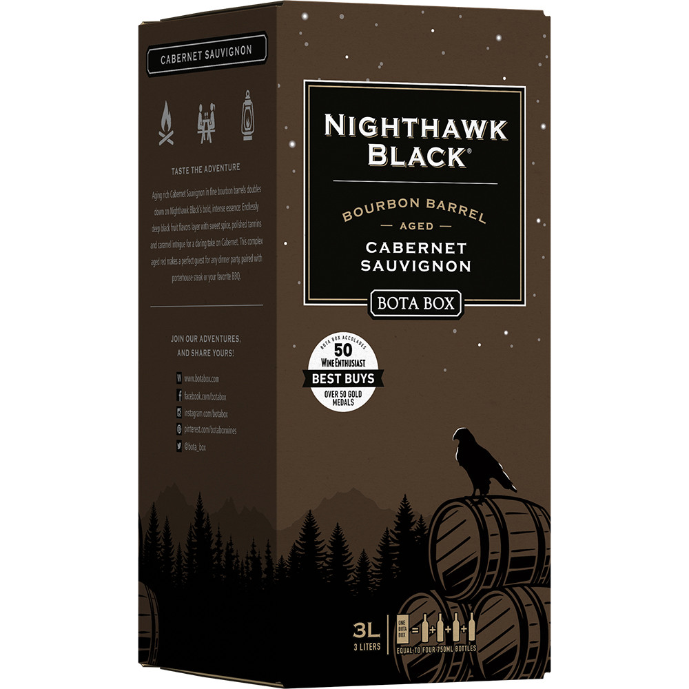 Bota Box Nighthawk Black Bourbon Barrel Aged Cabernet Sauvignon