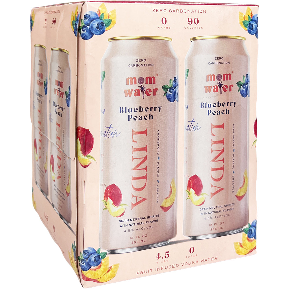 Mom Water Linda Blueberry Peach