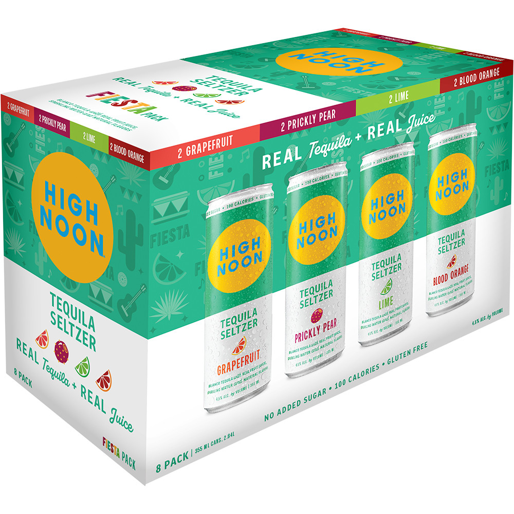 High Noon Tequila Seltzer Fiesta Variety Pack