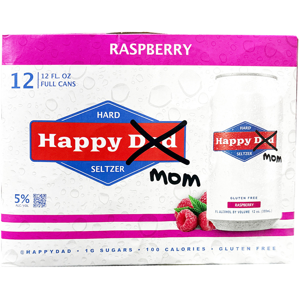 Happy Mom Raspberry Hard Seltzer