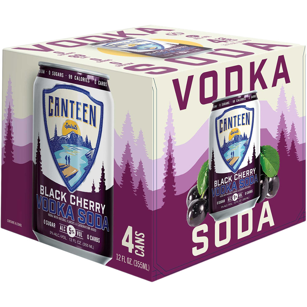 Canteen Black Cherry Vodka Soda