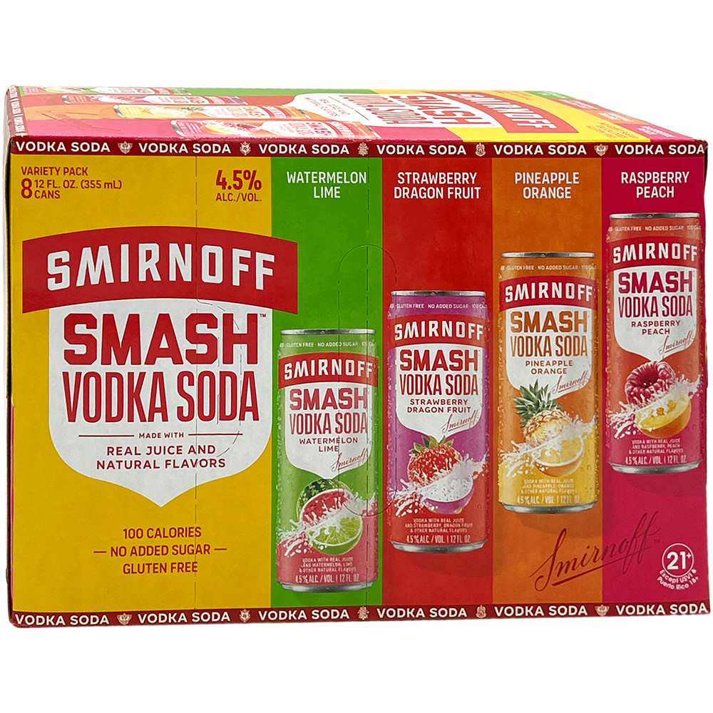 Smirnoff Smash Vodka Soda Variety Pack