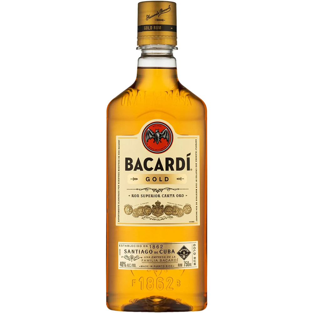 Bacardi Gold Rum Plastic
