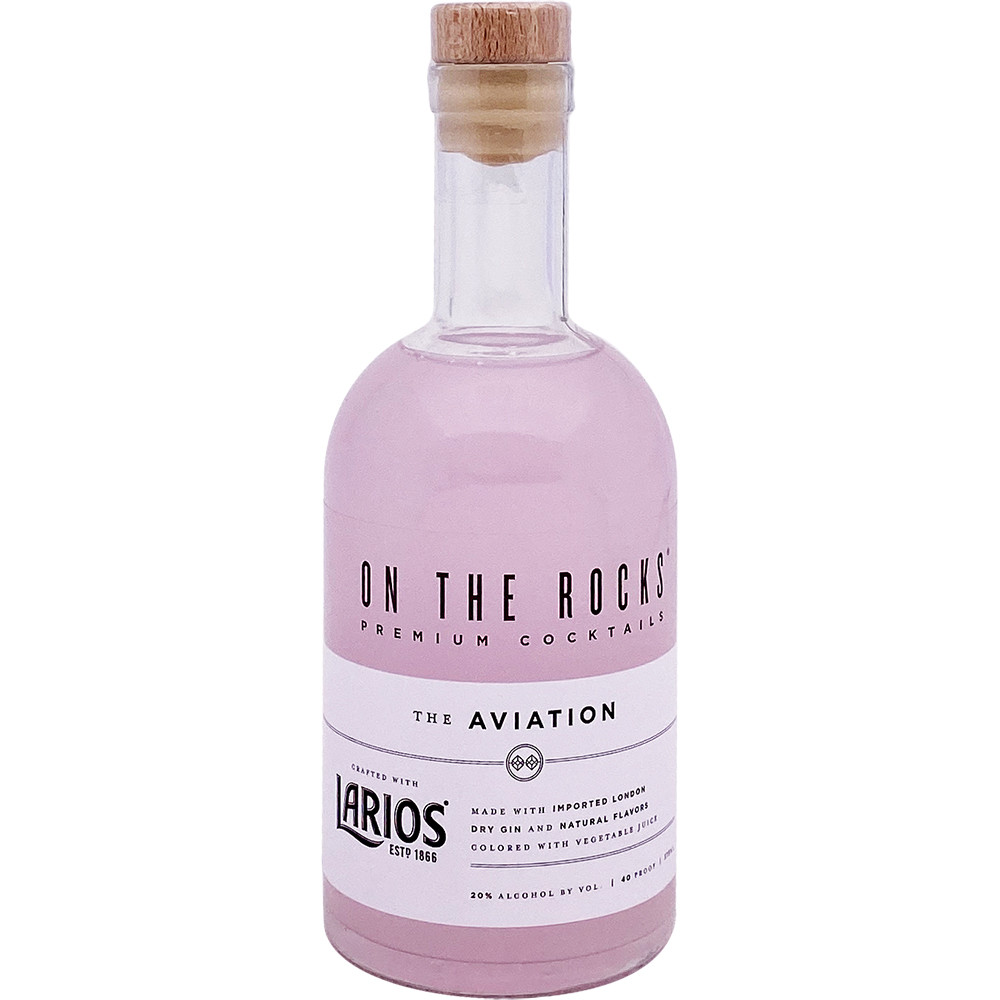 On The Rocks Larios Gin The Aviation Cocktail