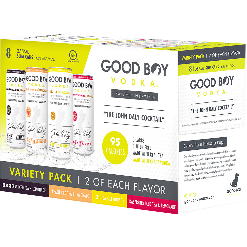Good Boy Vodka The John Daly Cocktail Variety Pack