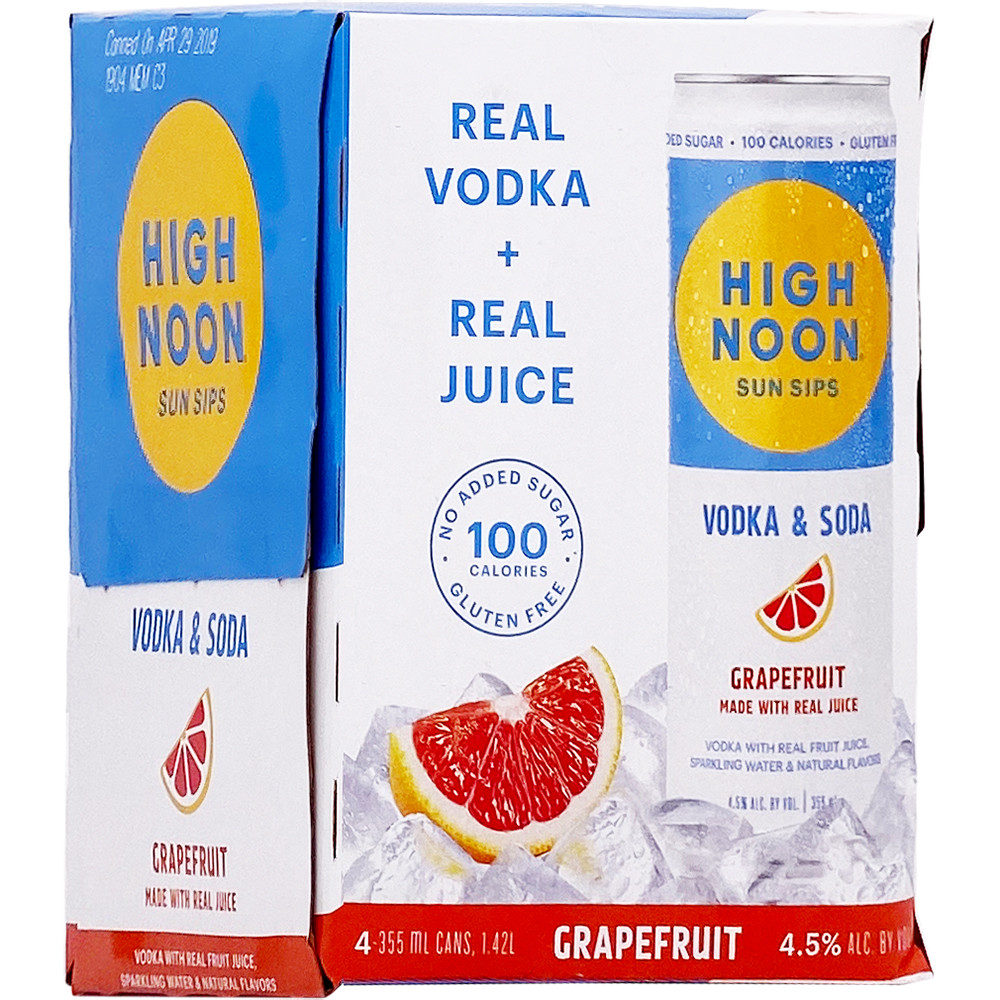 High Noon Sun Sips Grapefruit Vodka & Soda